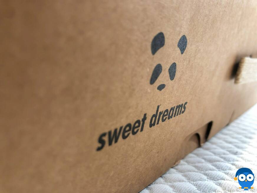 Panda Kids pillow box close up